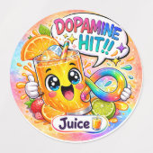 Dopamine Hit Neurodivergent Kawaii Party Labels (Design 1)