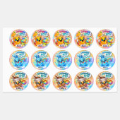 Dopamine Hit Neurodivergente Kawaii Feest Labels (Vel)