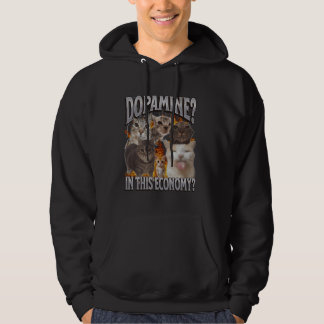 Dopamine In Deze Economie Grappige Kat Meme Bootle Hoodie