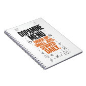 Dopamine Menu Grappig ADHD Dagboek Notitieboek (Rechterzijde)