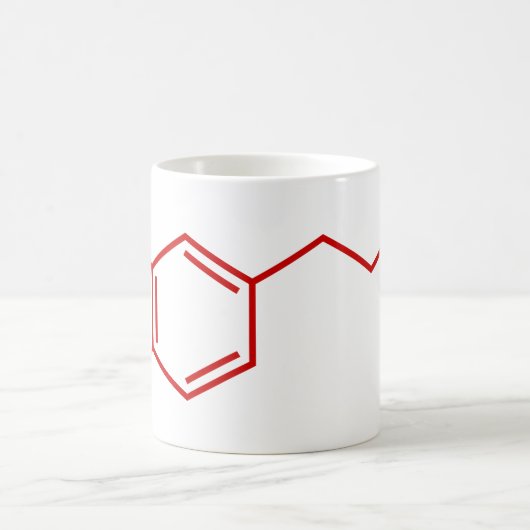 Dopamine Moleculaire chemische formule Koffiemok (Center)