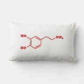 Dopamine Moleculaire chemische formule Kussen (Achterkant)