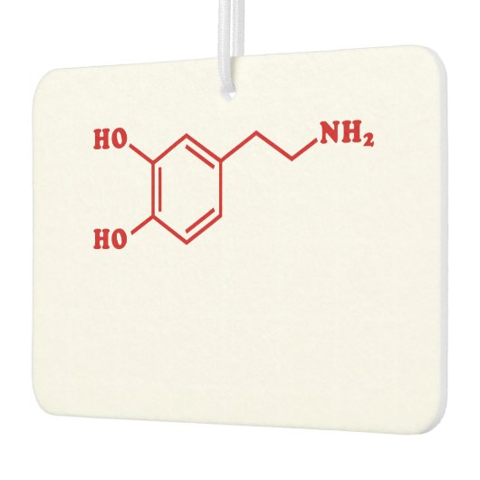 Dopamine Moleculaire chemische formule Luchtverfrisser (Links)