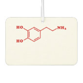 Dopamine Moleculaire chemische formule Luchtverfrisser (Voorkant)