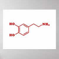 Dopamine Moleculaire chemische formule