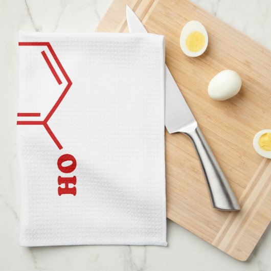 Dopamine Moleculaire chemische formule Theedoek (Quarter Fold)