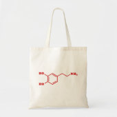 Dopamine Moleculaire chemische formule Tote Bag (Voorkant)