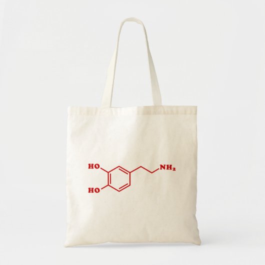 Dopamine Moleculaire chemische formule Tote Bag (Voorkant)