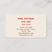 Dopamine Moleculaire chemische formule Visitekaartje (Achterkant)