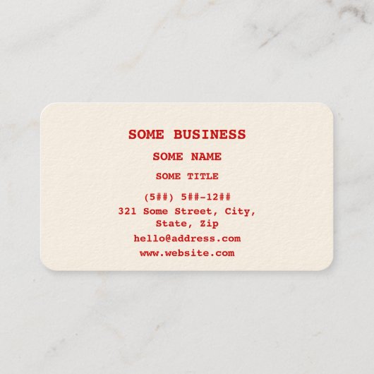 Dopamine Moleculaire chemische formule Visitekaartje (Achterkant)