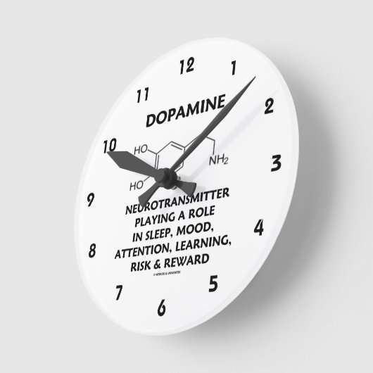 Dopamine Neurotransmitter (Chemische Molecule) Rou Ronde Klok (Hoek)