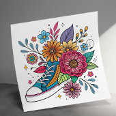 Dopamine Sneaker & Flower Poster