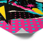 Dopamine Wall Art – Levendige kleurrijke Pop Mood Poster (Hoek)