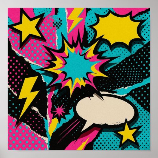 Dopamine Wall Art – Levendige kleurrijke Pop Mood Poster (Voorkant)