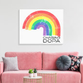 Dopa's achtervolgen (mijn) canvas afdruk (Insitu (Woonkamer))