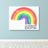 Dopa's achtervolgen (mijn) canvas afdruk (Insitu (Houten vloer))