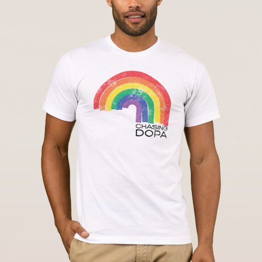 Dopa's achtervolgen (mijn) t-shirt (Voorkant)