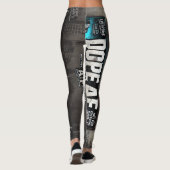 Dope_AF atletische stretch legging (Achterkant)