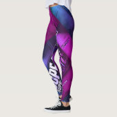 Dope_AF gewaagde kleurrijke rekbare leggings (Links)