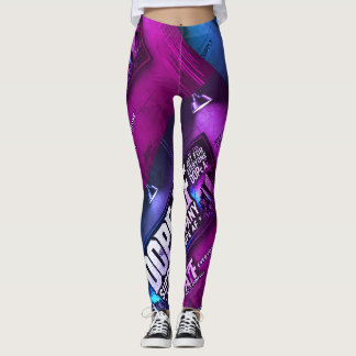 Dope_AF gewaagde kleurrijke rekbare leggings