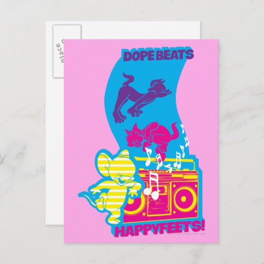 Dope Beats Happy Feets Briefkaart (Voorkant / Achterkant)