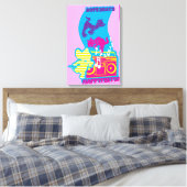 Dope Beats Happy Feets Canvas Afdruk (Insitu (Slaapkamer))