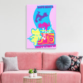 Dope Beats Happy Feets Canvas Afdruk (Insitu (Woonkamer))