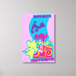 Dope Beats Happy Feets Canvas Afdruk