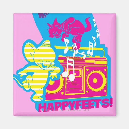 Dope Beats Happy Feets Magneet (Voorkant)