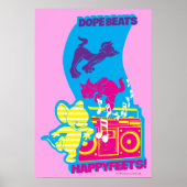Dope Beats Happy Feets Poster (Voorkant)