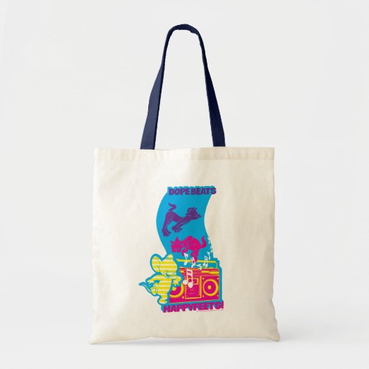 Dope Beats Happy Feets Tote Bag (Voorkant)