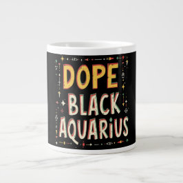 Dope Black Aquarius Grote Koffiekop