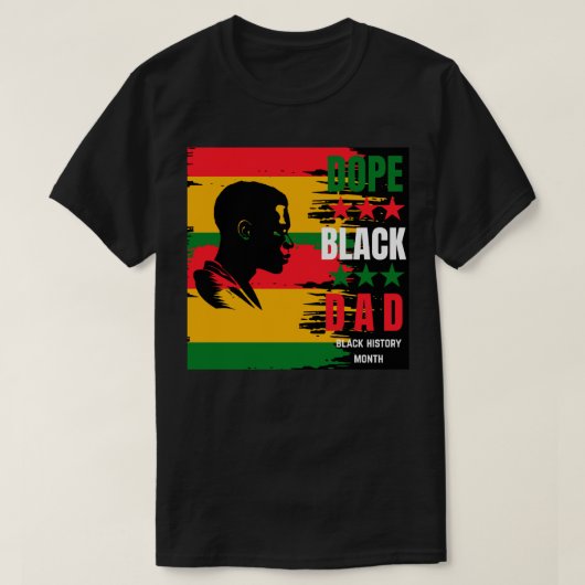 Dope Black Dad T-shirt (Design voorkant)