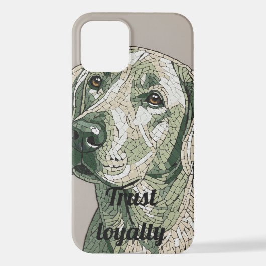 Dope Dog Mosaic Phone Case - Abstracte Vibe Pet Ar iPhone Hoesje (Achterkant)