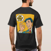 "Dope Footwork Homey" Mannen T-shirt - Zwart (Achterkant)