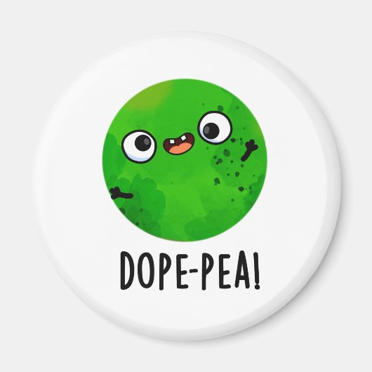 Dope-pea Funny Dopey Pea Pun Magneet (Voorkant)