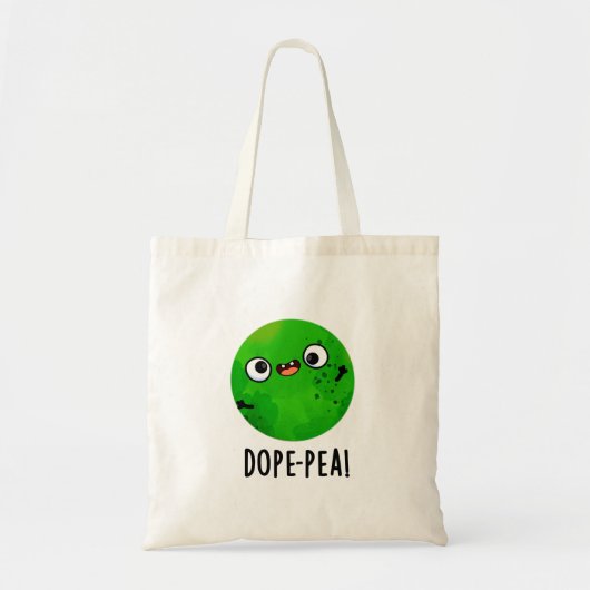 Dope-pea Funny Dopey Pea Pun Tote Bag (Voorkant)
