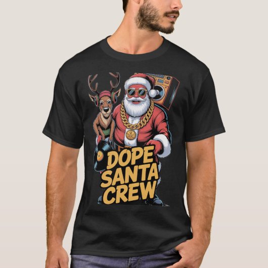 Dope Santa Crew T-shirt (Voorkant)