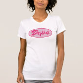 Dope Script (Girly op Wit) T-shirt (Voorkant)