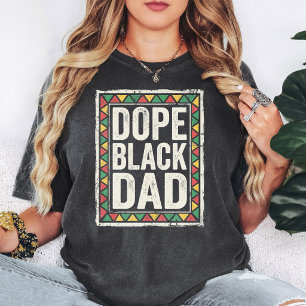 Dope Zwarte Vader African Colors in distress T-shirt