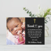 Dopen Christening Communie Christelijk Religieus Bedankkaart (Staand voorkant)