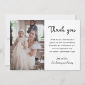 Dopen Christening Eerste Communie Religieus Christ Bedankkaart (Achterkant)