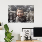 Dopen foto zitkaart elegant zitplan poster (Thuiskantoor)