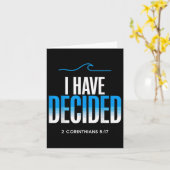 Dopen ik heb besloten gedoopt  kaart (Gele Bloem)