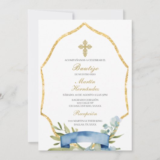 Dopen Spaanse uitnodiging (Voorkant)