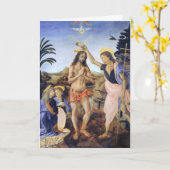 Dopen van Christus door Verrocchio, Leonardo da Vi Kaart (Gele Bloem)