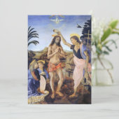 Dopen van Christus door Verrocchio, Leonardo da Vi Kaart (Staand voorkant)