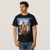 Dopen van Christus door Verrocchio, Leonardo da Vi T-shirt (Voorkant volledig)