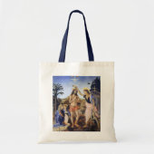 Dopen van Christus door Verrocchio, Leonardo da Vi Tote Bag (Voorkant)