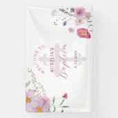 Dopen van wilde bloemen spandoek (Verticaal)